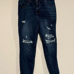 Maurice’s Distressed Dark Blue Women's Jeans